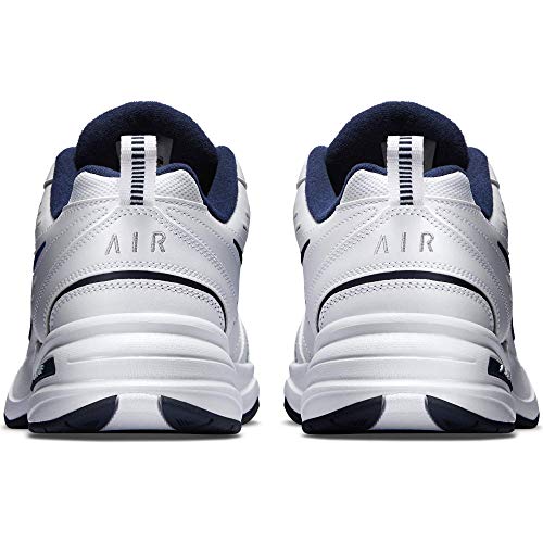Nike Air Monarch IV-415445-102 Zapatillas de Deporte para Hombre, Color White/Metallic Silver, 10